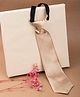 Arendelle Satin Solid Adjustable Neck Tie - Gold