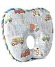 Babyhug Memory Foam Head Shaping Baby Pillow Transport Print - Grey| Prevents Flat-Head Syndrome| Firm| Neck and Shoulder Support| Soft Breathable Fabric| Washable| Travel Friendly| 0+ Months