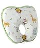 Babyhug Memory Foam Head Shaping Baby Pillow Transport Print - Green| Prevents Flat-Head Syndrome| Firm| Neck and Shoulder Support| Soft Breathable Fabric| Washable| Travel Friendly| 0+ Months