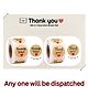 YAMAMA Thank You Theme 500 In 1 Decorative Sticker Roll Self-adhesive Label For Crafts Enevelope Gift Packaging - Design And Color May Vary