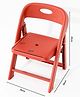 Kids Portable Non-Slip Folding Chair| Light Weight| Anti-skid Legs| No Assembly Required| Indoor and Outdoor - Red
