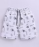 Kidcity Cotton Sinker Bicycle Printed Shorts - Grey