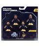 Aditi Toys Cricket Icons Action Figure Assorted Kolkata Knight Riders Collectible Miniature, IPL Edition 360 Degree Rotatable Head, KKR Cricket Player for Fans & Kids, Perfect Gift & Collectors Pack of 4