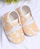 Coco Candy Floral Designed Booties - Yellow