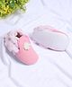 Coco Candy Floral Applique & Fur Detailed Booties - Pink