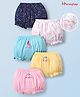 Honeyhap Premium 100% Cotton Knit Bloomers With Animal Print Pack Of 5 - Multicolour