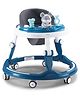 Round Baby Walker WIth Musical Toy Tray - Teal Blue| Adjustable Height| 360° Swivel Wheels| Detachable Toy Bar| Toys 6 to 24 Months Boys and Girls| Activity Gift