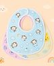 Badal Kidz Baby Soft Feeding Bib Apron Cute Multi Print with Tich Button - Multicolor (Pack Of 3)