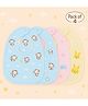 Badal Kidz Baby Soft Feeding Bib Apron Cute Multi Print with Tich Button - Multicolor (Pack Of 4)