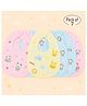 Badal Kidz Baby Soft Feeding Bib Apron Cute Multi Print with Tich Button - Multicolor (Pack Of 7)