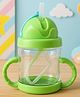 Badal Kidz Flap Baby Silicone Straw Sipper With Handle L Spill Proof Sipper 120ml - Green