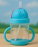 Badal Kidz Flap Baby Silicone Straw Sipper With Handle L Spill Proof Sipper 120ml - Blue