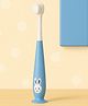 Badal Kidz Kids Bunny Toothbrush with Soft Silicone Head, Stand - Up Base - Blue