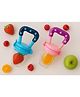 Badal Kidz baby Silicone Food/Fruit Nibbler, Baby Food and Fruit Feeder Combo - Blue & Pink ( pack of 2)