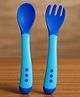 Badal Kidz Feed with Ease Heat Sensitive Baby Feeding Spoon, Bpa Free, 3 Months+ - Blue