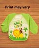 Badal Kidz Long Sleeve Bibs, Waterproof Baby Bibs, Toddler Sleeved Bib, Baby Smock for Eating Feeding, 6-24 Months, Jungle theme  -Green