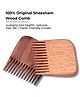 Baes Club 100% Original Sheesham Wood Comb | sustains hair health, reduces hair fall | Travel Friendly Unisex