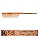 KINDED Handmade Oil Treated Wooden Hair Comb - Neem Wood NW09, Regular Tooth Tail Comb