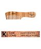 KINDED Handmade Oil Treated Wooden Hair Comb - Neem Wood NW60, Regular Tooth Comb with Handle