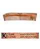 KINDED Handmade Oil Treated Wooden Hair Comb - Neem Wood NW86, Dual Tooth