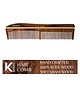 KINDED Handmade Oil Treated Wooden Hair Comb - Sheesham Rose Wood RW102, Dual Tooth