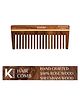 KINDED Handmade Oil Treated Wooden Hair Comb - Sheesham Rose Wood RW105, Wide Tooth