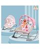 Infantso Baby Rocker Portable With  Mosquito Net  with Calming Vibrations & Musical Toy - Pink