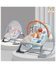 INFANTSO Baby Rocker Portable with Free Mosquito Net & Calming Vibrations & Musical Toy - Light Blue