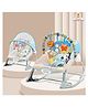 Infantso Baby Rocker Portable With  Mosquito Net  with Calming Vibrations & Musical Toy - Blue