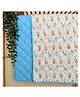 A Toddler Thing 100% Organic Muslin Cotton Quilt Bear Pops Light Blue Newborn babies to 5 years