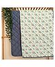 A Toddler Thing 100% Organic Muslin Cotton Quilt Winter Time Blue Newborn babies to 5 years