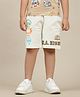 Kidsville My Hero Academia Featuring Characters Printed Shorts - Off White
