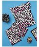 RAINE AND JAINE Cotton Knit Cap Sleeves Leopards Printed Coordinating Tee & Shorts Set - Multi Colour