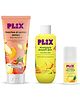 PLIX Peaches & Lemon Detan Body Lotion | Pineapple Smooth Skin Body Wash | Odour Control Underarm Roll On | Pack of 3