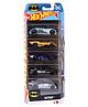 Hot Wheels Set of 5 Batman Themed 1:64 Scale Die-cast Toy Cars - Multicolor