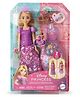Disney Princess Height 28 cm Rapunzel Fashion Doll Set  2-in-1 Dress-Up Doll with Snap-On Bodices & Accessories