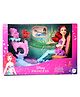 Disney Princess Ariel's Rolling Chariot with Mermaid Fashion Doll & Figure Inspired by Disney Movie Purple - Height 24 cm