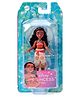Disney Princess Moana Posable Small Doll in Shiny Outfit with Removable Skirt Inspired by Movie Orange - Height 6.5 cm