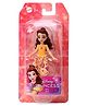 Disney Princess Belle Posable Small Doll in Shiny Outfit with Removable Skirt Inspired by Movie Yellow - Height 17 cm