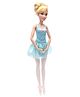 Disney Princess Posable Ballerina Cinderella Doll Inspired by the Disney Movie Light Blue - Height 31.5 cm