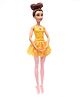 Disney Princess Posable Ballerina Belle Doll Inspired by the Movie Yellow - Height 31.5 cm