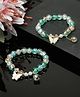 Stol'n Beads Embellished Butterfly Designed Bracelets - Green
