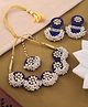 Viraasi Handmade Royal Blue Choker Set
