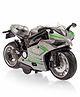 KiddyBuddy Scale 1:12 Model Pull Back Alloy Simulation Superbike Die Cast Motorcycle Toy Bike - Grey