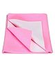 AEREX Waterproof Baby Bed Protector Dry Sheet | Bed Pad Anti-Piling Fleece Extra Absorbent Washable Mattress Protector | Bed Protector Sheet for Newborn Babies, Infants, Kids & Toddlers (S, Pink)