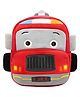 Delicado 14 Inches Premium Quality Soft Design Fire Engine Design School Bag For Kids - Red