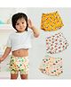 SuperBottoms Potty Training Pants for Mess-Free Diaper-Free Time with Panda & Floral Print Pack of 3 - Yellow Baby Pink