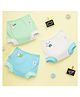 SuperBottoms Potty Training Pants for Mess-Free Diaper-Free Time with Bunny Print Pack of 3  - Light Blue White & Light Green.
