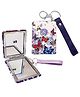 FunBlast Butterfly Design Mini Size Hand Mirror with Key Ring Pack of 2 Random Color