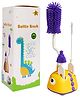 FunBlast Bottle Cleaning Brush Set with Stand 4-Pieces - Yellow